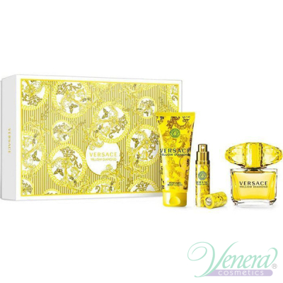 Versace Yellow Diamond Set (EDT 90ml + EDT 10ml + BL 100ml) for Women Women's Gift sets