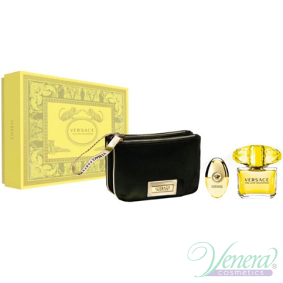 Versace Yellow Diamond Set (EDT 90ml + EDT 10ml + Bag) for Women Women's Gift sets