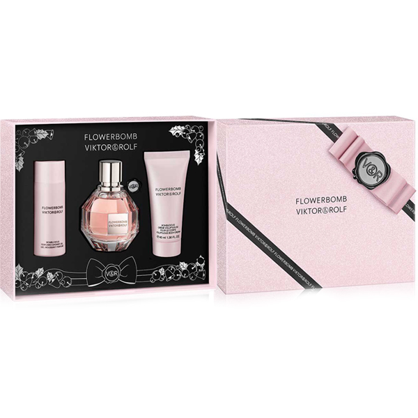 Viktor Rolf Flowerbomb Set Edp 30ml Body Cream 40ml Sg 50ml For Women Venera Cosmetics