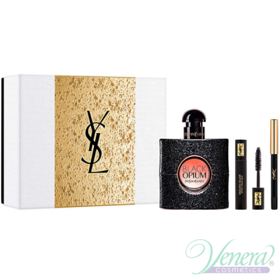 YSL Black Opium Set (EDP 50ml + Mascara 2ml + Pencil) for Women Women's Gift sets