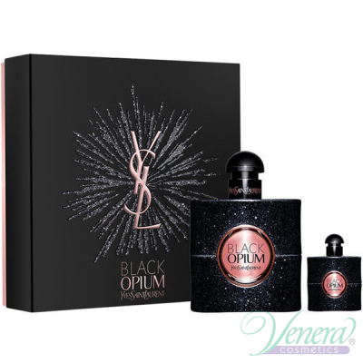 YSL Black Opium Set (EDP 50ml + EDP 7.5ml) for Women Women's Gift sets