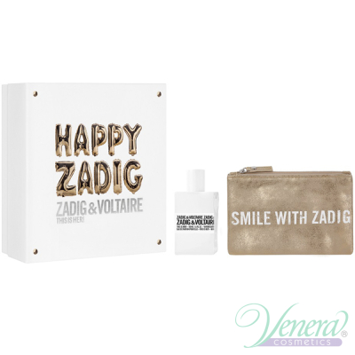 Zadig & Voltaire This is Her Set (EDP 50ml + Pouch) Happy Zadig! for Women Women's Gift sets