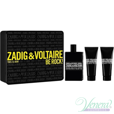 Zadig & Voltaire This is Him Set (EDT 100ml + SG 50ml + SG 50ml) Be Rock! for Men Men's Gift sets