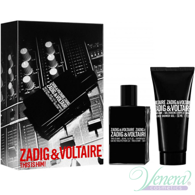 Zadig & Voltaire This is Him Set (EDT 50ml + SG 75ml) for Men Men's Gift sets