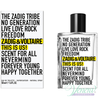 Zadig & Voltaire This is Us! EDT 50ml for Men and Women Unisex Fragrance