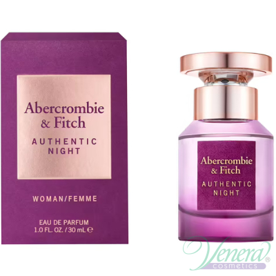 Abercrombie & Fitch Authentic Night Woman EDP 30ml for Women Women's Fragrance