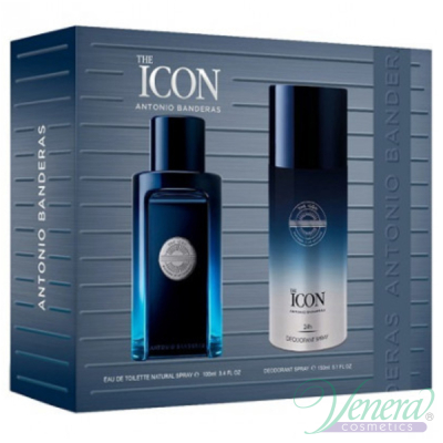 Antonio Banderas The Icon Set (EDT 100ml + Deo Spray 150ml) for Men Men's Gift Sets