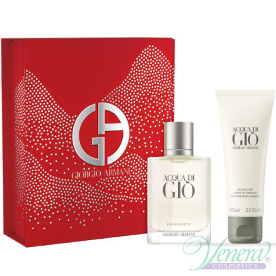 Armani Acqua Di Gio Set (EDT 50ml + SG 75ml) for Men Gift Sets