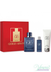 Armani Acqua Di Gio Profondo Set (EDP 75ml + EDP 15ml + SG 75ml) for Men Men's Gift sets