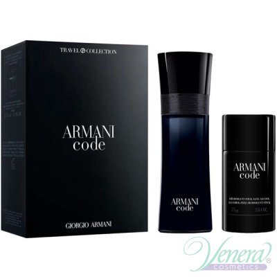 Armani Code Set (EDT 75ml + Deo Stick 75ml) for Men Men's