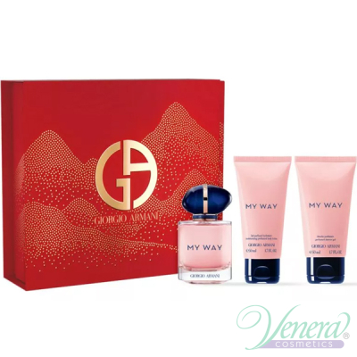 Armani My Way Set (EDP 50ml + BL 50ml + SG 50ml) for Women Women's Gift sets