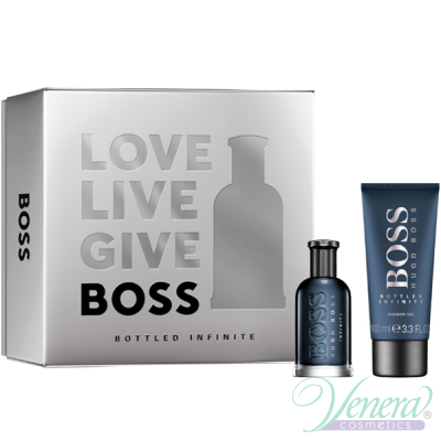 Boss Bottled Infinite Set (EDP 50ml + SG 100ml) for Men Men's Gift set
