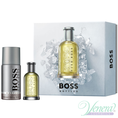 Boss Bottled Set (EDT 50ml + Deo Spray 150ml) for Men Men's Gift sets