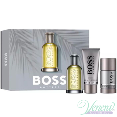 Boss Bottled Set (EDT 100ml + Deo Stick 75ml + SG 100ml) for Men Men's Gift sets