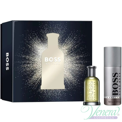 Boss Bottled Set (EDT 50ml + Deo Spray 150ml) for Men Men's Gift sets