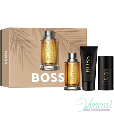 Boss The Scent Set (EDT 100ml + Deo Stick 75ml + SG 100ml) for Men Men's Gift sets