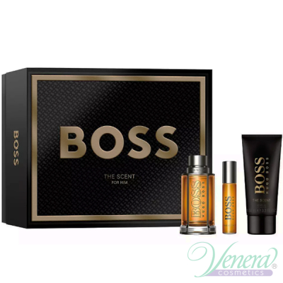 Boss The Scent Set (EDT 100ml + EDT 10ml + SG 100ml) for Men Gift Sets