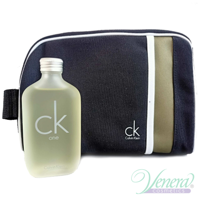 Calvin Klein CK One Set (EDT 100ml + Bag) for Men and Women Men's and Women's