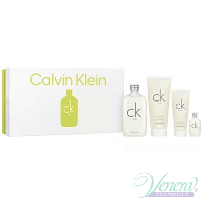 Calvin Klein CK One Set (EDT 200ml + EDT 15ml + BL 100ml + SG 200ml) for Men and Women Gift sets