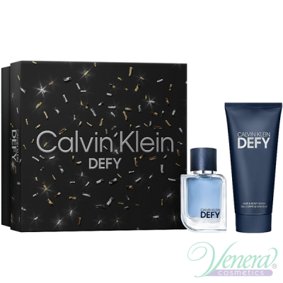 Calvin Klein Defy Set (EDT 50ml + SG 100ml) for Men Men's Gift Sets