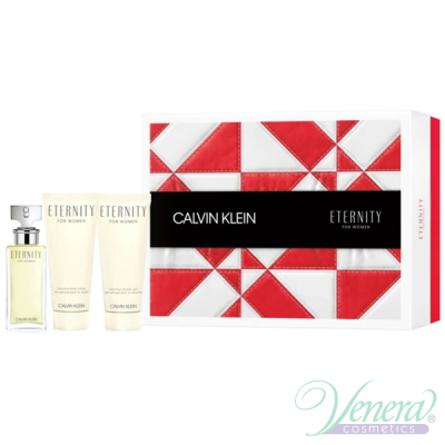 Calvin Klein Eternity Set (EDP 50ml + BL 100ml + SG 100ml) for Women Women's Gift sets