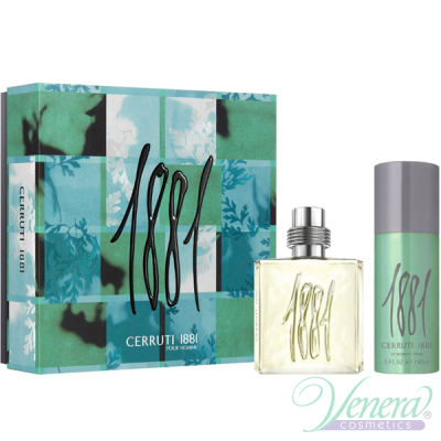 Cerruti 1881 Pour Homme Set (EDT 100ml + Deo Spray 150ml) for Men Men's Gift sets