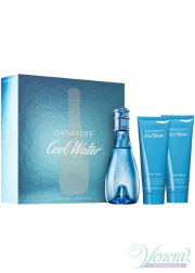 Davidoff Cool Water Set (EDT 100ml + BL 75ml + SG 75ml) for Women Sets Davidoff Cool Water Set (EDT 100ml + BL 75ml + SG 75ml) for Women Women's Gift sets