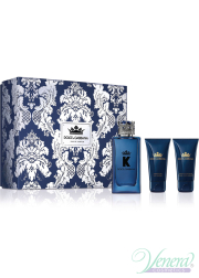 Dolce&Gabbana K by Dolce&Gabbana Eau de Parfum Set (EDP 100ml + ASB 50ml + SG 50ml) for Men Men's Gift sets