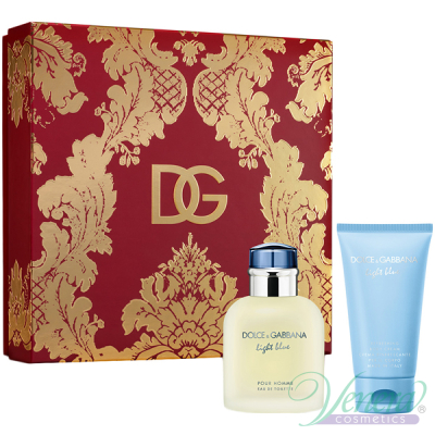 Dolce&Gabbana Light Blue Set (EDT 75ml + Body Cream 50ml) for Men Men's Gift sets