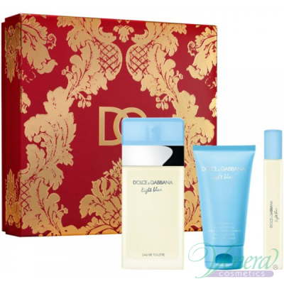 Dolce&Gabbana Light Blue Set (EDT 100ml + Body Cream 50ml + EDT 10ml) for Women Gift Sets