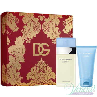 Dolce&Gabbana Light Blue Set (EDT 100ml + Body Cream 50ml) for Women Women's Gift sets