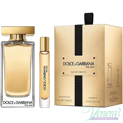 Dolce&Gabbana The One Eau de Toilette Set (EDT 100ml + EDT Rollerball 7.4ml) for Women Women's Gift sets