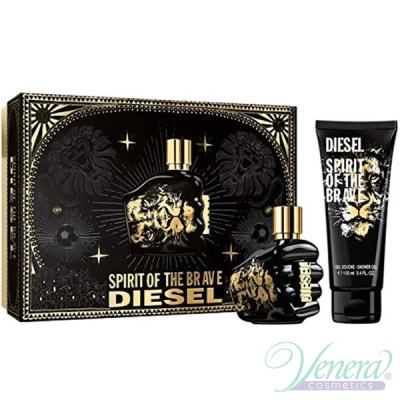 Diesel Spirit Of The Brave Set (EDT 50ml + SG 100ml) for Men Men's Gift Sets