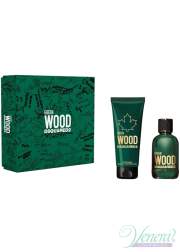Dsquared2 Green Wood Set (EDT 100ml + SG 150ml) for Men Men's Gift sets