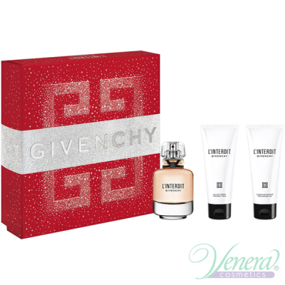 Givenchy L'Interdit Set (EDP 50ml + BL 75ml + Body Oil 75ml) for Women Women's Gift sets