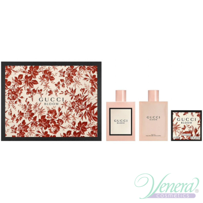 Gucci Bloom Set (EDP 100ml + Body Oil 100ml + Perfumed Soap 100gr) for Women Women's Gift sets