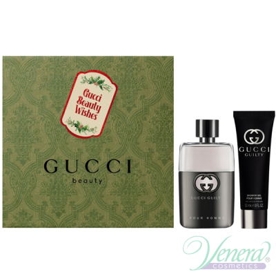 Gucci Guilty Pour Homme Set (EDT 50ml + SG 50ml) for Men Men's Gift sets
