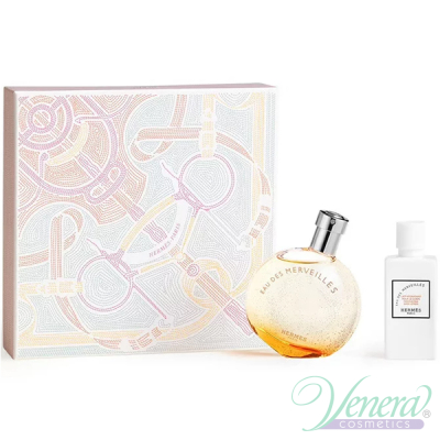 Hermes Eau Des Merveilles Set (EDT 50ml + BL 40ml) for Women Women's Gift sets