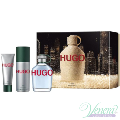 Hugo Boss Hugo Set (EDT 125ml + Deo Spray 150ml + SG 50ml) for Men Men's Gift sets