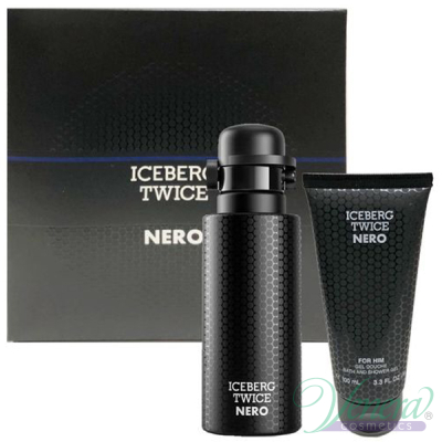 Iceberg Twice Nero Set (EDT 125ml + SG 100ml) for Men Men's Sets