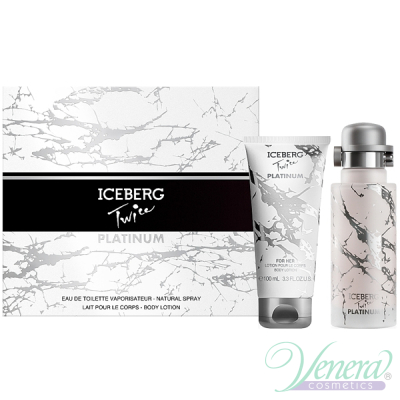Iceberg Twice Platinum Set (EDT 125ml +BL 100ml) for Women Women's Gift sets
