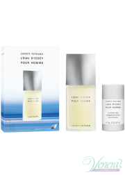 Issey Miyake L'Eau D'Issey Pour Homme Set (EDT 75ml + Deo Stick 75ml) for Men Men's Gift sets