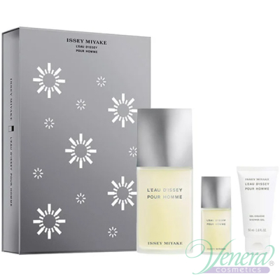 Issey Miyake L'Eau D'Issey Pour Homme Set (EDT 125ml + EDT 15ml + SG 50ml) for Men Men's Gift sets