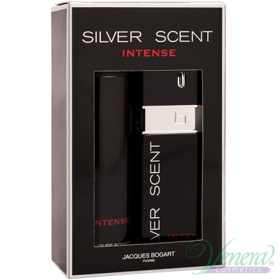 Jacques Bogart Silver Scent Intense Set (EDT 100ml + Deo Body Spray 200ml) for Men Men's Gift Sets