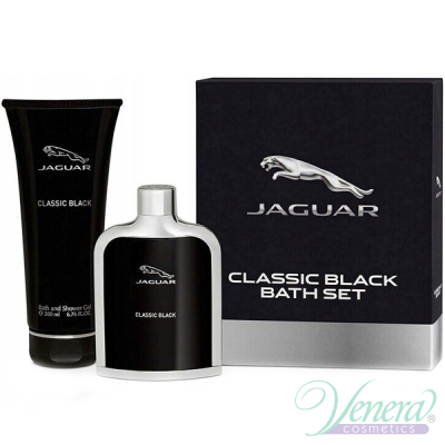 Jaguar Classic Black Set (EDT 100ml + SG 200ml) for Men Men's Gift Sets