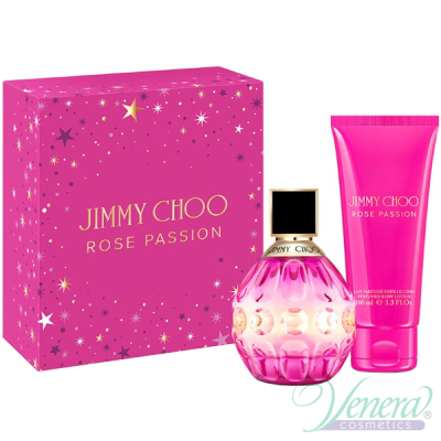 Jimmy Choo Rose Passion Set (EDP 60ml + BL 100ml) for Women Gift Sets