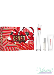 Kenzo Flower by Kenzo Set (EDP 50ml + EDP 10ml + BM 75ml) for Women Gift Sets