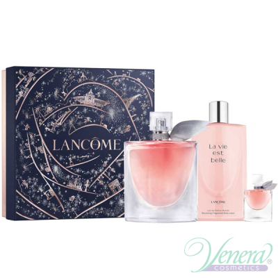 Lancome La Vie Est Belle Set (EDP 100ml + BL 200ml + EDP 4ml) for Women Gift Sets