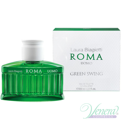 Laura Biagiotti Roma Uomo Green Swing EDT 200ml for Men Men's Fragrance