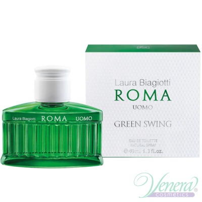 Laura Biagiotti Roma Uomo Green Swing EDT 40ml for Men Men's Fragrances